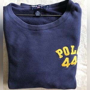 Polo by Ralph Lauren Dark Blue Sweatshrt with Yellow Polo 44